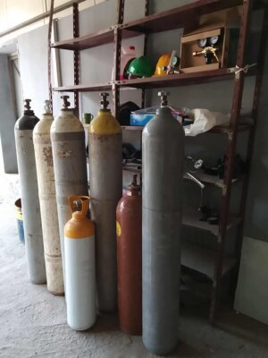 Cylindre de Gaz Industriel (Argon/Azote)